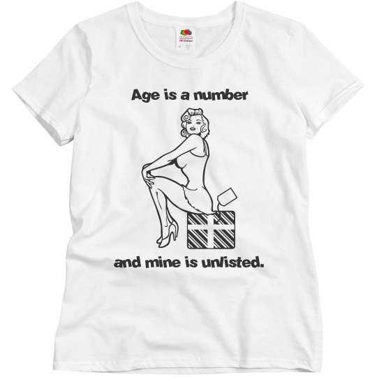 Age is a number birthday shirt
