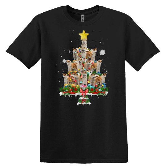 Akita Inu Lover Cute Akita Inu Christmas Tree Dog Lover