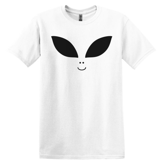 Alien face men's white t shirt. Alien face men's white t shirt.