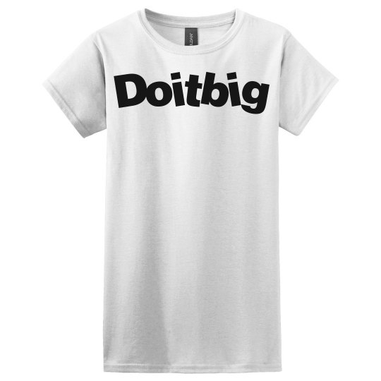 All white custom 1.0 T-shirt/woman's