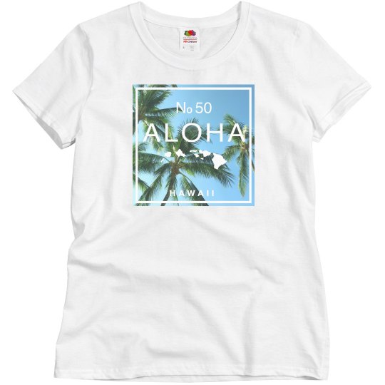 Aloha Hawaii Swaying Palm Tree Shirt Aloha Hawaii Swaying Palm Tree Shirt
