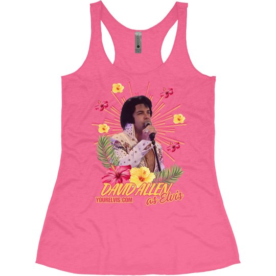 “Aloha” Ladies Slim Fit Racerback Tank Top