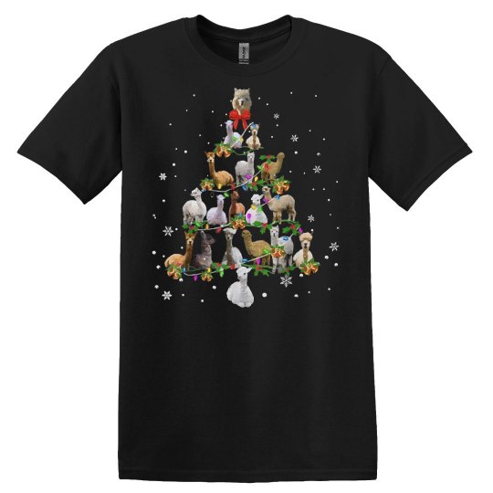Alpaca Lover Cute Alpaca Christmas Tree Lights Happy Ho Alpaca Lover Cute Alpaca Christmas Tree Lights Happy Ho