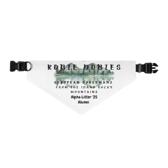 Alpha Litter Alumni Pet Bandana Collar