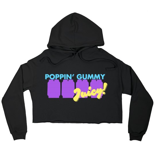 alt poppin gummy gavv crop hoodie