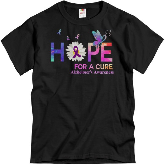 Alzheimer Hope For A Cure Butterfly Flower  Alzheimer's