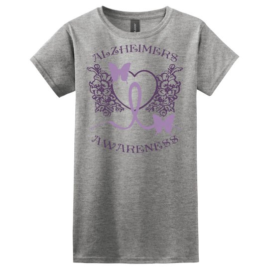 Alzheimers Awareness Grey Tee