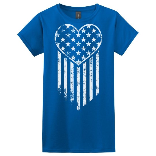 American Flag Heart