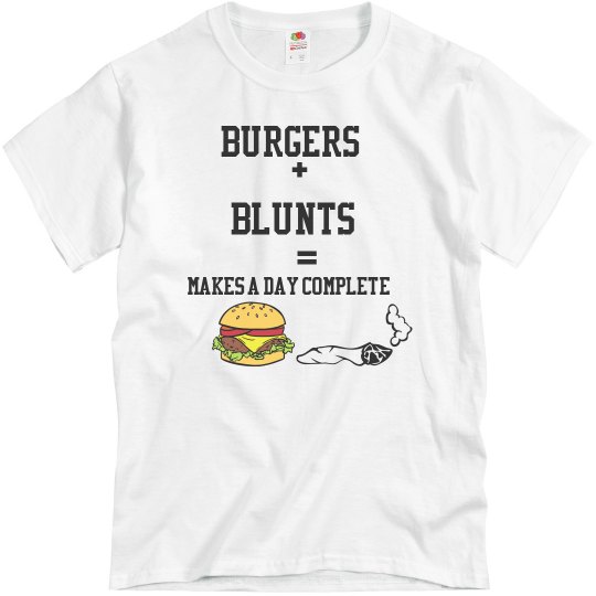 Andre's burger+ blunts shirt 