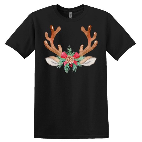 Antlers Watercolor Christmas antlers