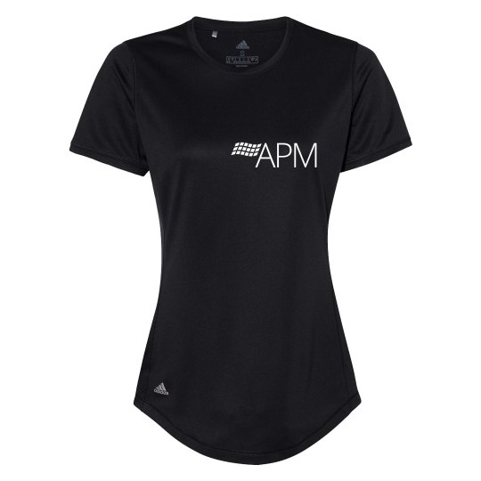 APM Women's Adidas Sport Shirt (White Logo)