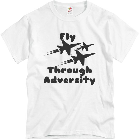 Aquatic blue tee w/airplane graphic