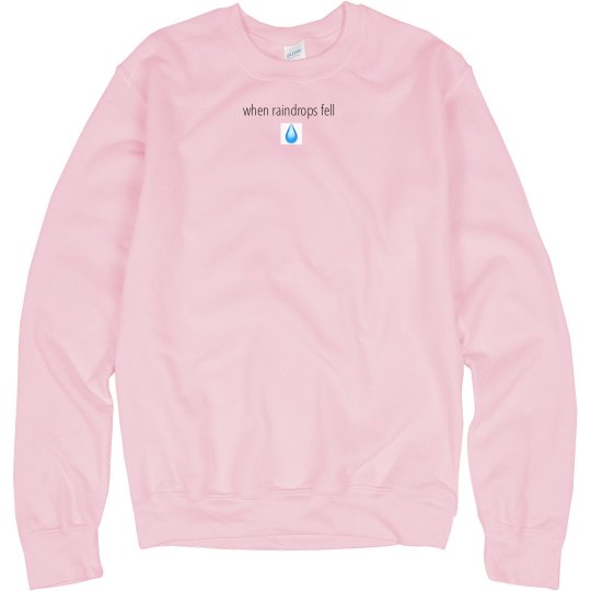 Ariana "raindrops" pink crew