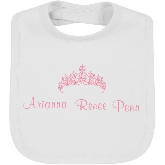 Arianna princess bib