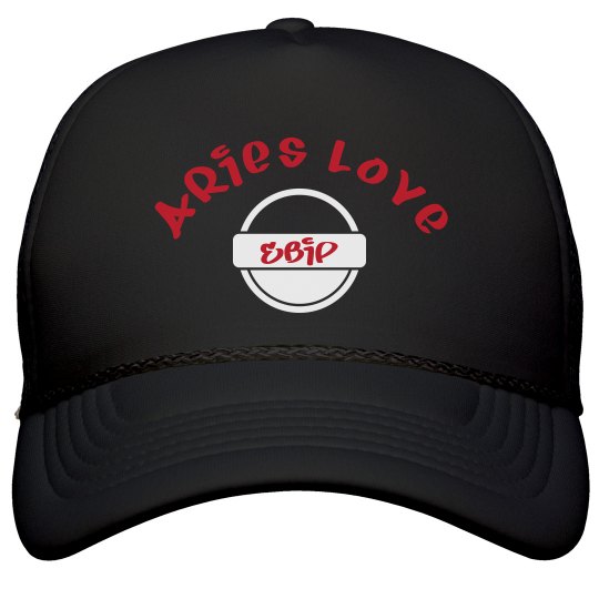 Aries Black Love Snapback Hat