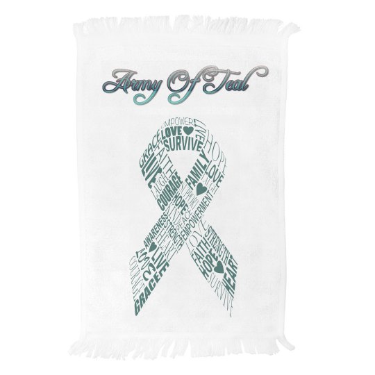 Army Of Teal Ribbon Towel