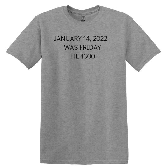 Art Infliction Day 1,300 Commemorative T-Shirt, Unisex