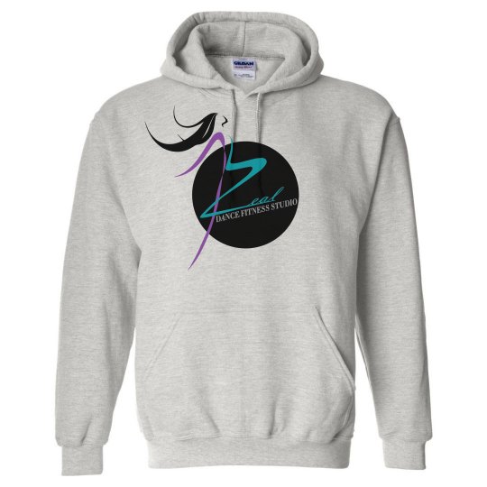 Ash Grey Hoodie with Zeal Logo