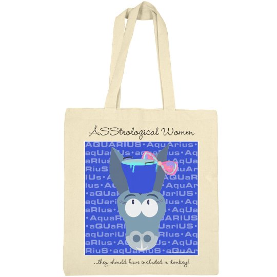Asstrological-W Aquarius Tote