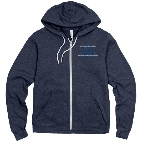 Atypical Poliomyelitis Navy Heather Unisex Hoody