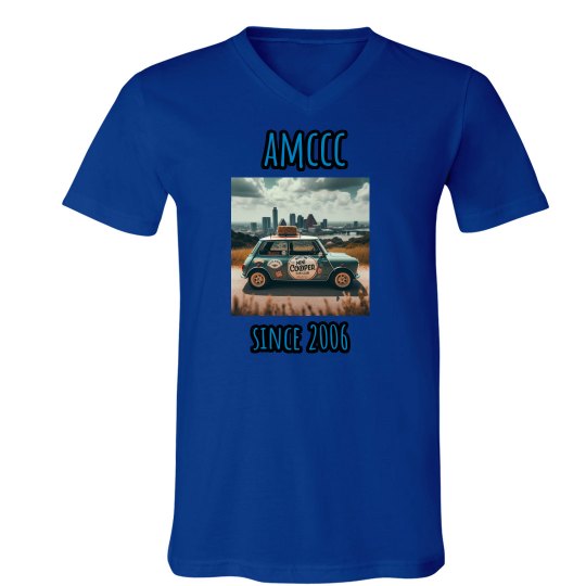 Austin MINI Cooper Car Club Unisex V neck Tee