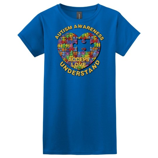 Autism Heart Puzzle Tee