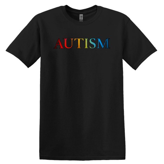 Autism Rainbow Black Outline Autism Rainbow Black Outline