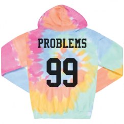 Unisex Tie-Dye Fleece Hoodie