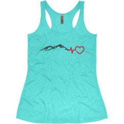Ladies Slim Fit Super Soft Racerback Triblend Tank