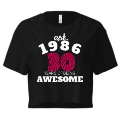 Ladies Festival Cali Crop Top Tee