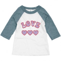 Toddler 3/4 Sleeve Raglan Tee
