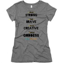 Ladies Slim Fit Super Soft Triblend Tee