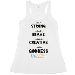 Ladies Flowy Racerback Tank