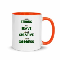 11oz Ceramic Mug with Color Inside