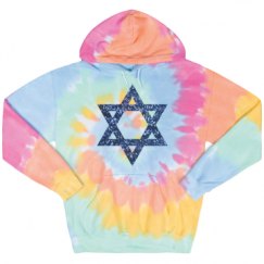 Unisex Tie-Dye Fleece Hoodie