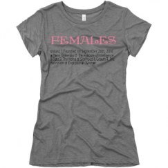 Ladies Slim Fit Super Soft Triblend Tee