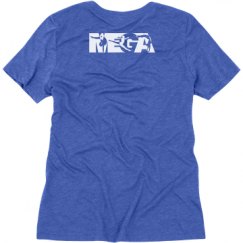 Ladies Relaxed Fit Super Soft Triblend V-Neck Tee