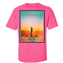 Unisex Ultra Cotton Safety Neon Crewneck Tee