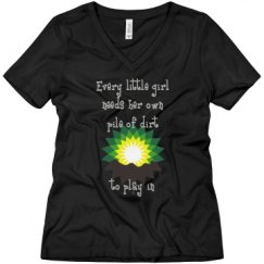 Ladies Relaxed Fit V-Neck Tee