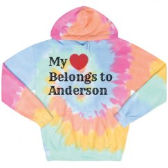 Unisex Tie-Dye Fleece Hoodie