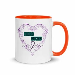 11oz Ceramic Mug with Color Inside