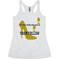 Ladies Slim Fit Super Soft Racerback Triblend Tank