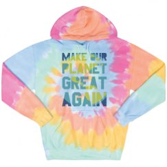 Unisex Tie-Dye Fleece Hoodie