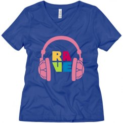 Ladies Relaxed Fit V-Neck Tee