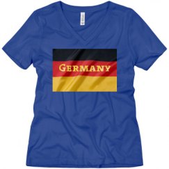 Ladies Relaxed Fit V-Neck Tee