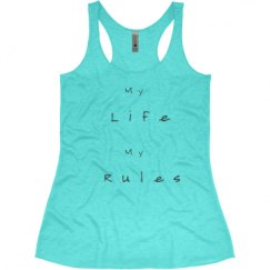 Ladies Slim Fit Super Soft Racerback Triblend Tank