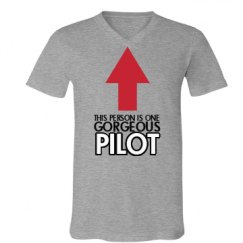 Unisex V-Neck Jersey Tee