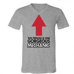 Unisex V-Neck Jersey Tee