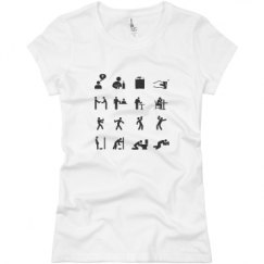 Ladies Slim Fit Basic Promo Jersey Tee