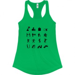 Ladies Slim Fit Racerback Tank Top